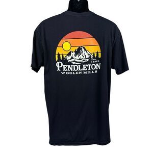 Pendleton Short Sleeve Sunset Graphic Tee Black Men’s Size Large
